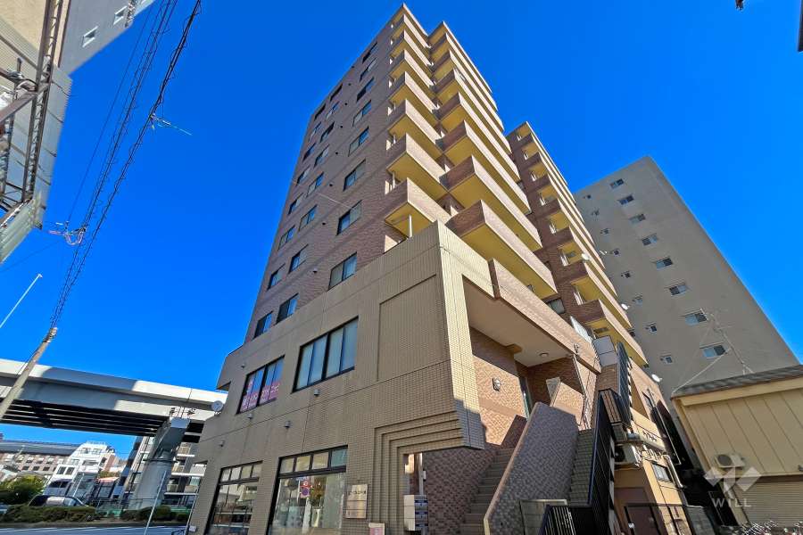 ユニーブル江戸川橋の外観（南西側から）