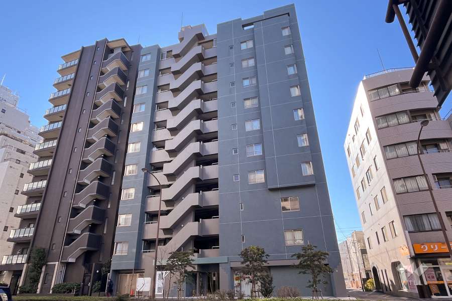エニス小石川の外観（北西側から）
