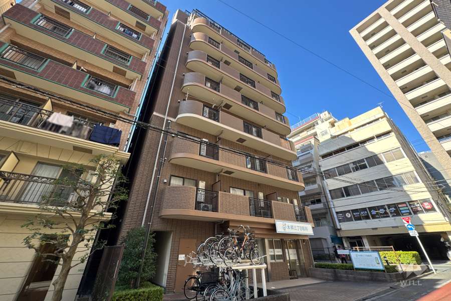 スカーラ文京本郷スカイプラザの外観（南東側から）