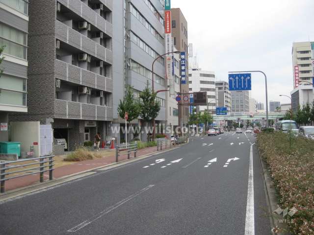 マンションの南側前面道路