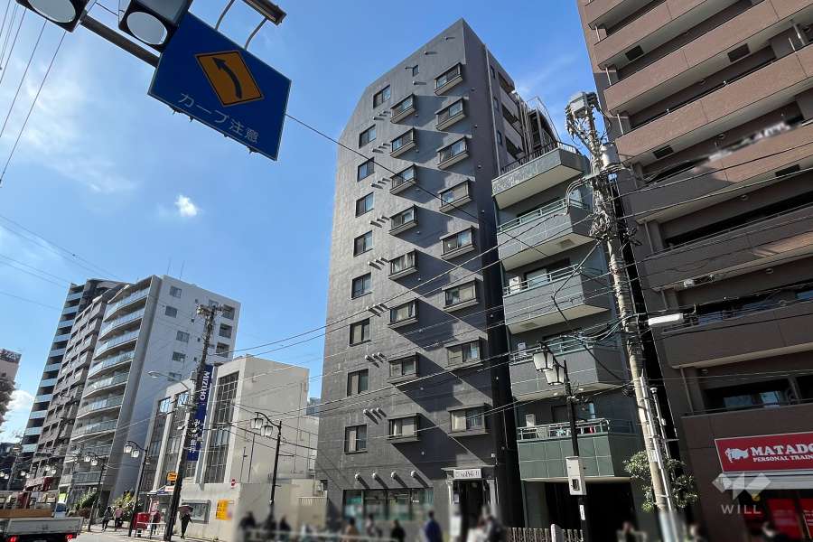 モンテベルデ千駄木の外観（北東側から）