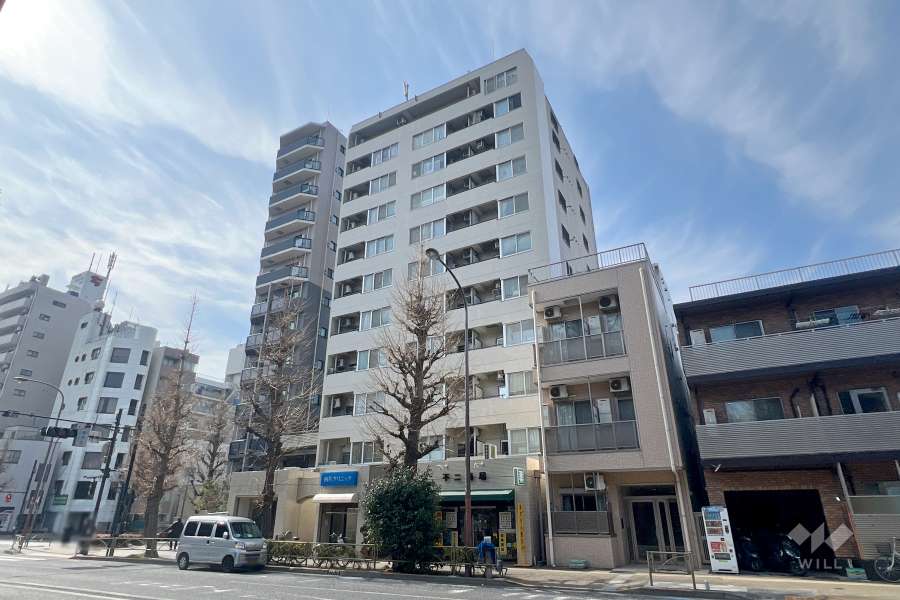 モンテベルデ本郷西片の外観（北東側から）