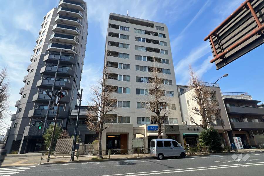 モンテベルデ本郷西片の外観（東側から）