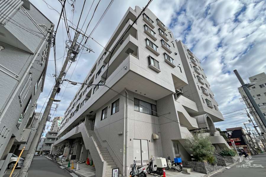 ルネ千駄木プラザの外観（南西側から）　