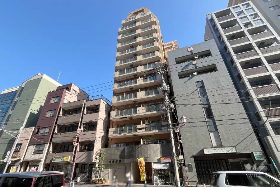 藤和シティホームズ根津の外観（南側から）