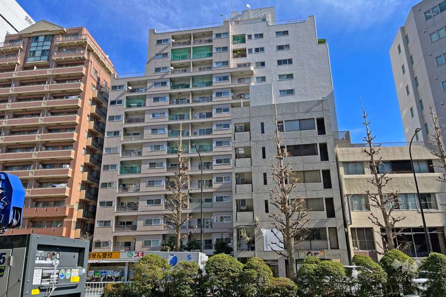 シャトー文京の外観（南西側から）