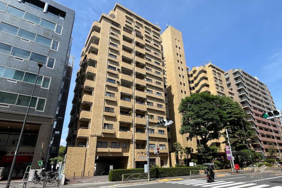 マンション小石川台の外観（南東側から）