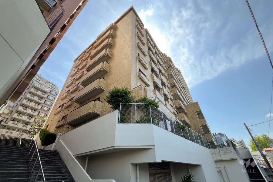 マンション小石川台の外観（北西側から）
