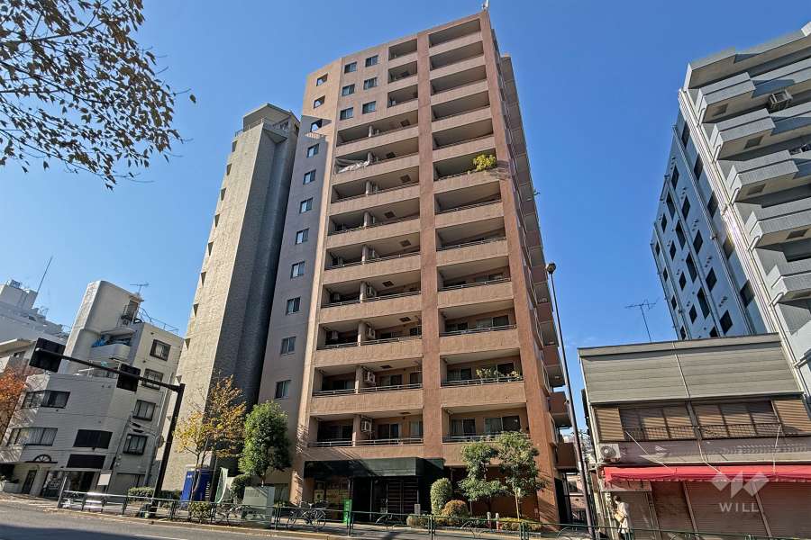 エクセレント文京動坂の外観（北東側から）
