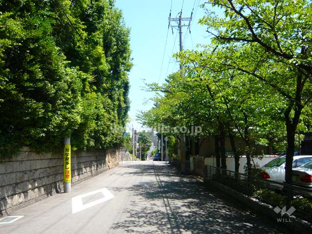 緑がきれいな周辺の街並み