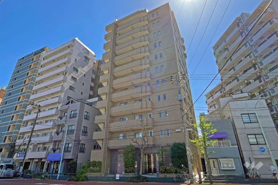 グランスイート文京本駒込の外観（北側から）