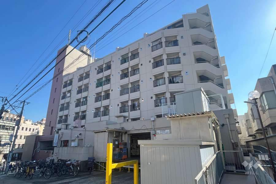 シャルマン文京千駄木の外観（北西側から）