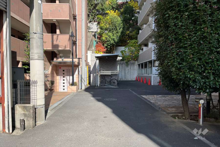 敷地南東側の前面道路