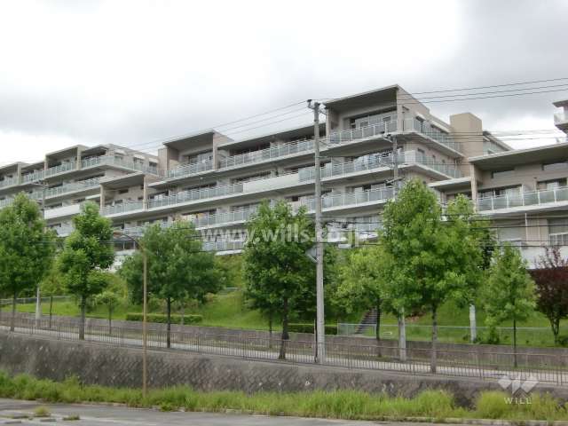 ルネサンクタスナシオンヒルズD2棟の外観（南側から）