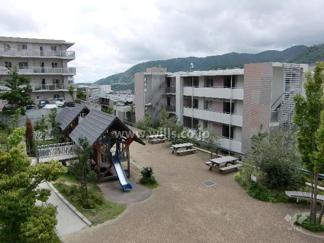 ルネサンクタスナシオンヒルズD2棟の外観（北側から）