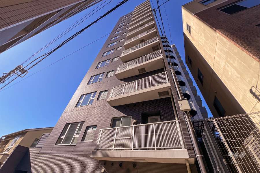 シティハウス文京本駒込の外観（南東側から）