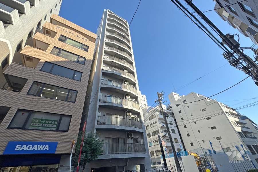 リヴシティ文京本郷の外観（南西側から）