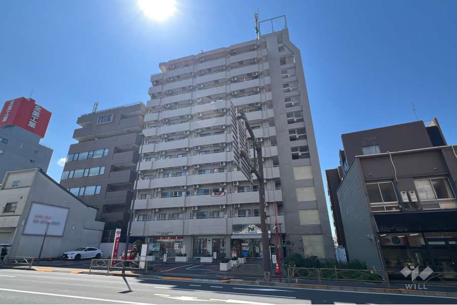 パレドール文京メトロプラザ1の外観（北東側から）