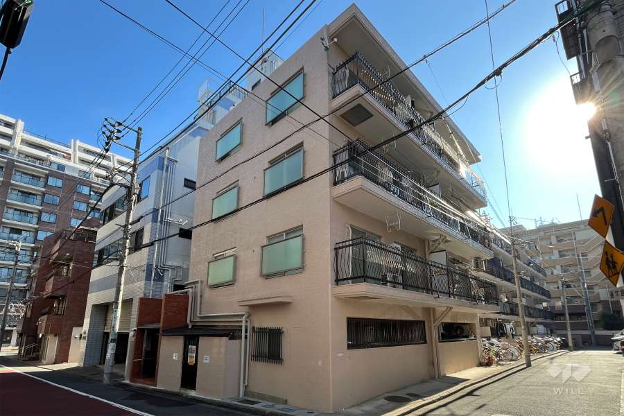 小石川コーポビアネーズの外観（北西側から）