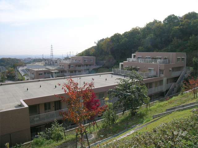 周囲を緑に囲まれています