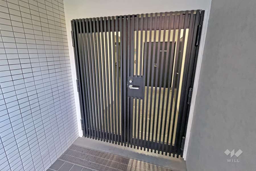 駐輪場の出入り口