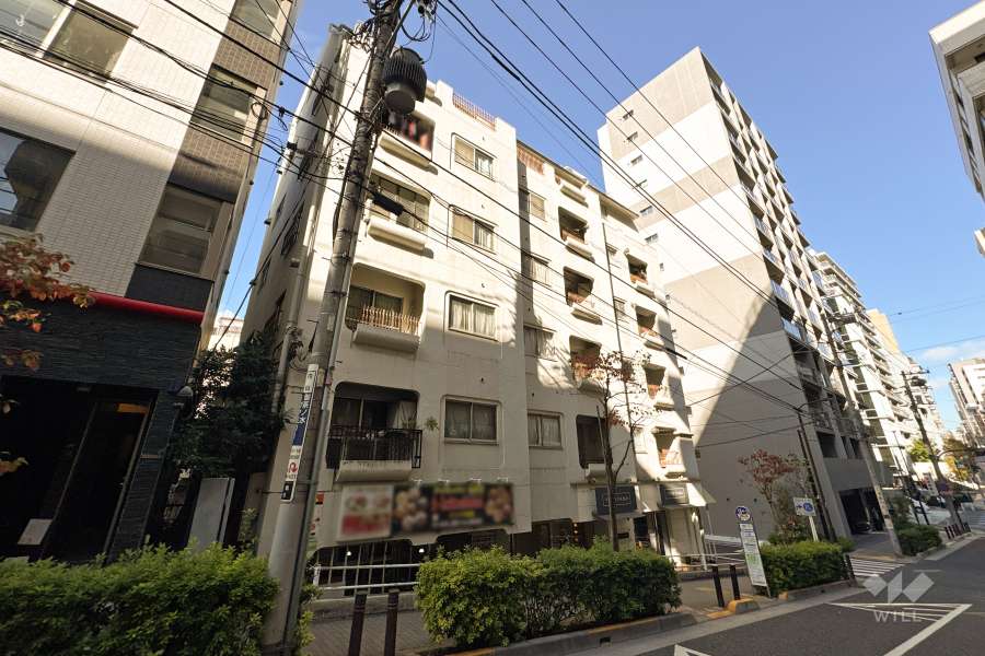 湯島ビルの外観（南東側から）.