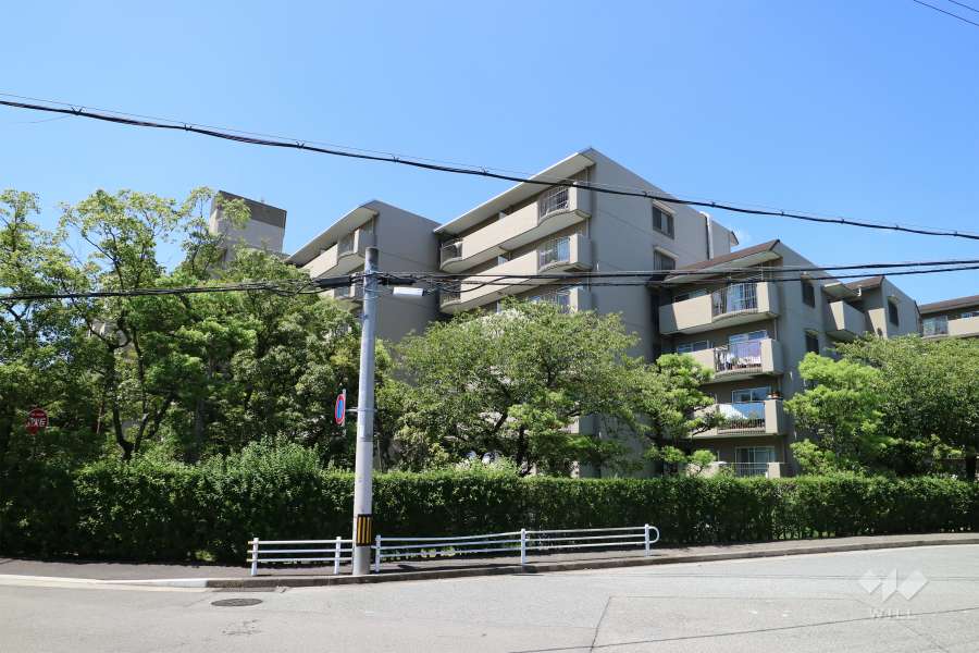 西宮セントポリア2号棟の外観（南側から）