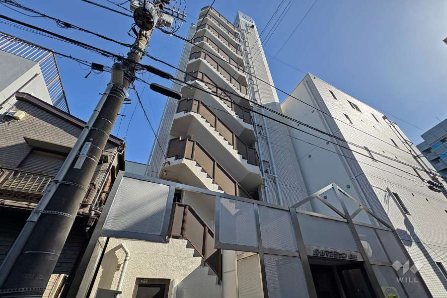 パールマンション白山の外観（北側から）