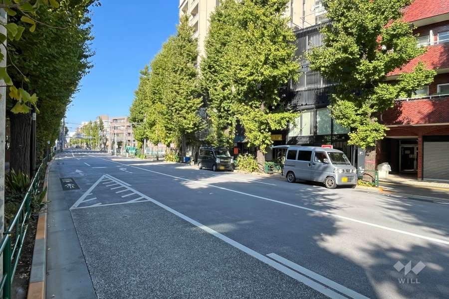 敷地南西側の前面道路