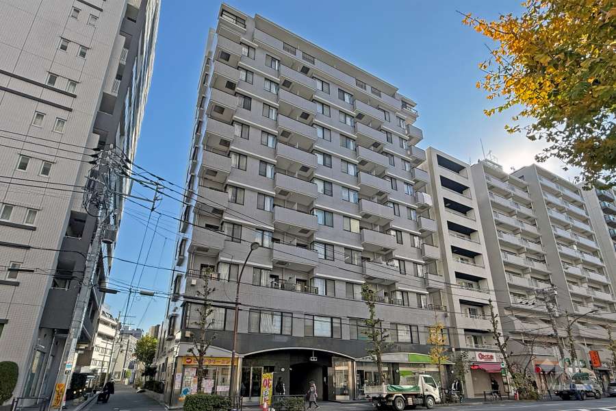 メゾン文京関口2の外観（北西側から）