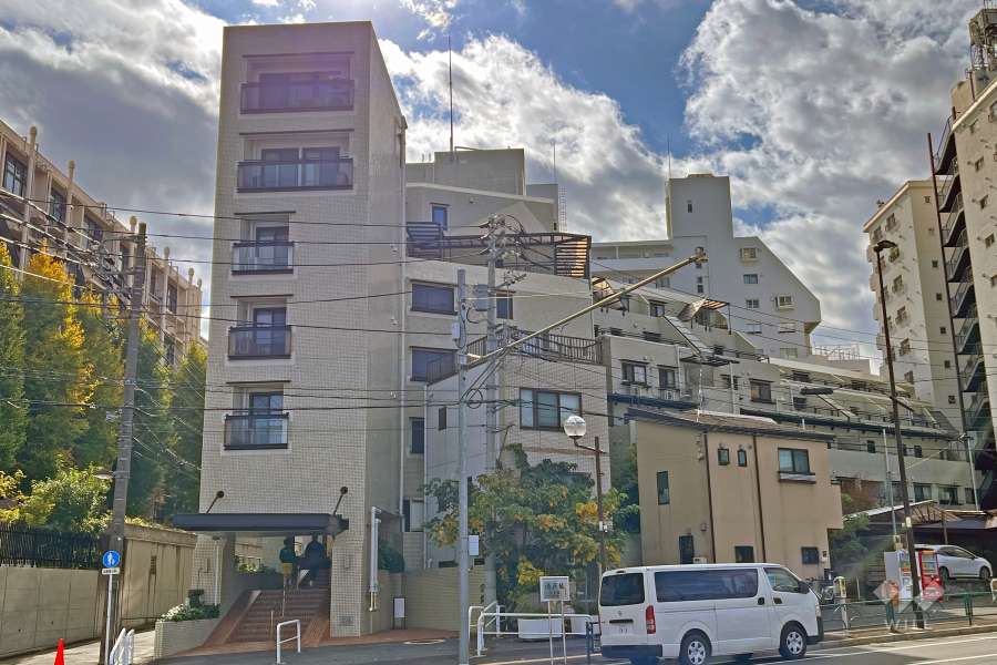 文京目白台ハイツの外観（北東側から）