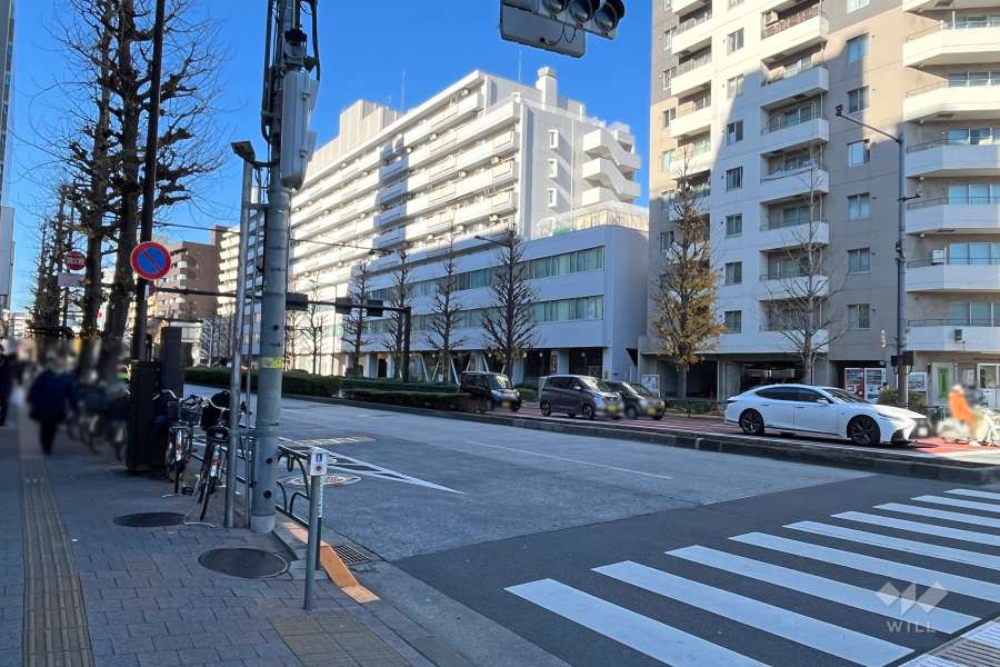 敷地南側の前面道路