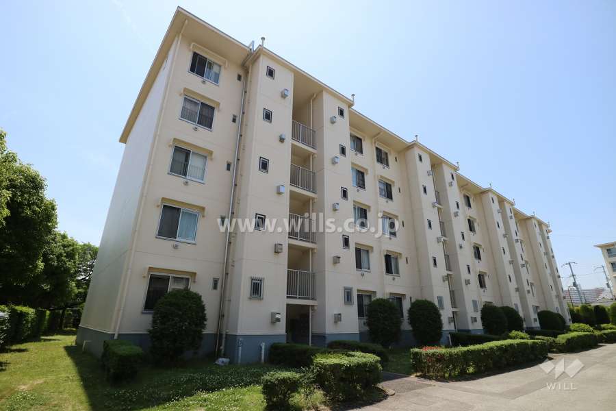 上田東町住宅3号棟の外観（北東側から）