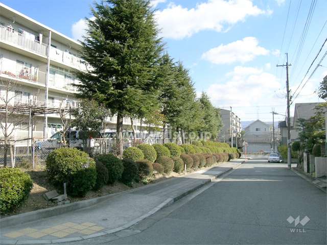 敷地の南側は一戸建てが立ちならんでいます