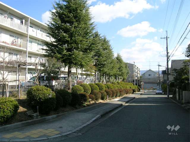 敷地南側は道路を挟んで一戸建て街です。