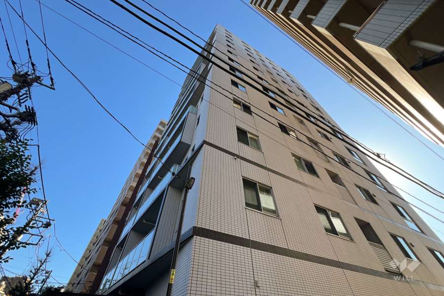 アクシア文京本駒込の外観（北東側から）