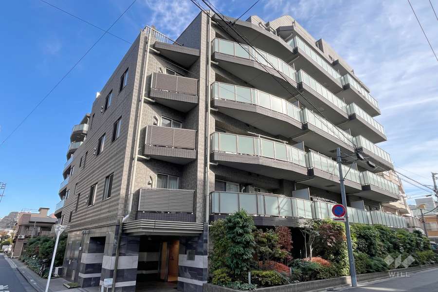 プレシス文京小石川静穏の杜の外観（南西側から）