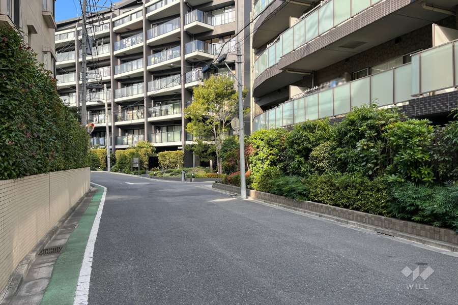 敷地南西側の前面道路