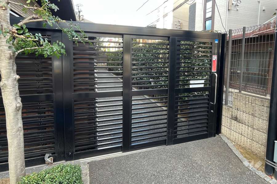 駐輪場の出入り口