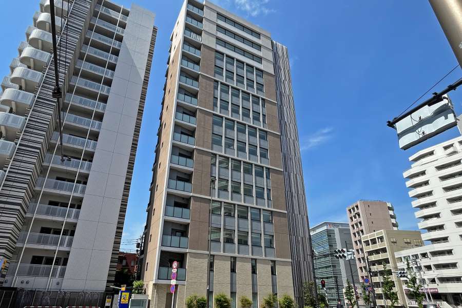 クレヴィア茗荷谷文京の丘の外観（東側から）