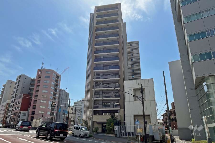 クレヴィア茗荷谷文京の丘の外観（北西側から）