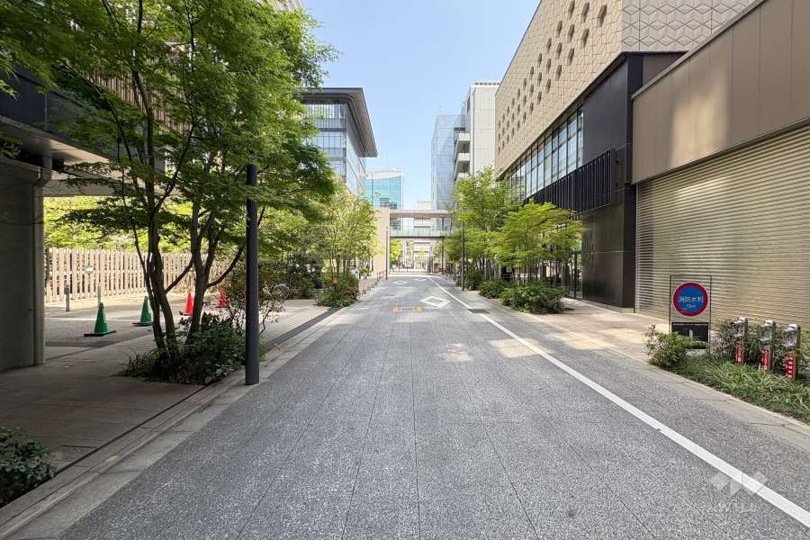 敷地南側の前面道路
