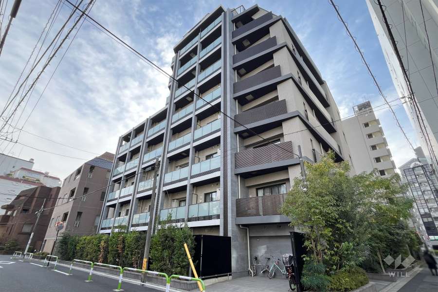 オープンレジデンシア小石川播磨坂の外観（北側から）