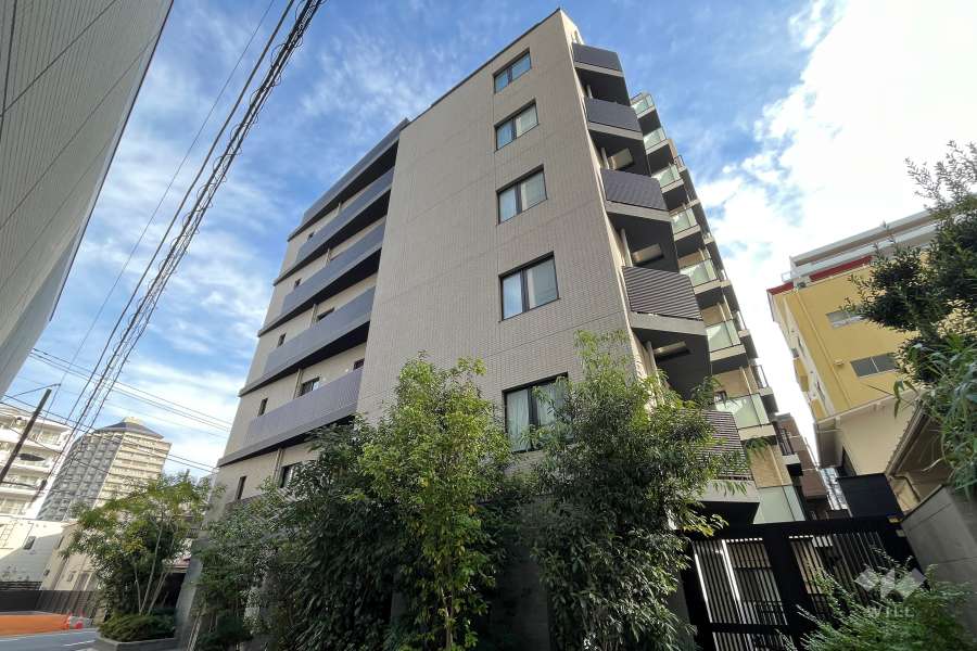 オープンレジデンシア小石川播磨坂の外観（西側から）