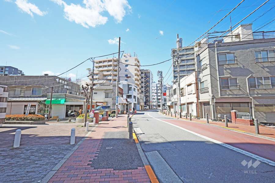 敷地北側の前面道路（東側から）