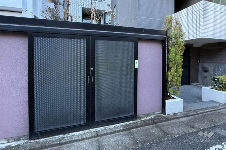 駐輪場の出入り口