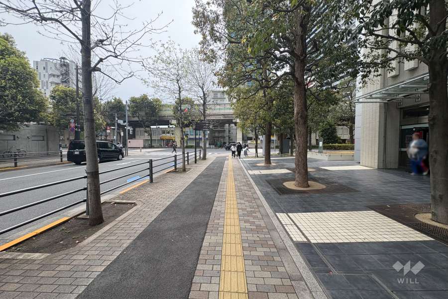 南東側前面道路（北東側から）