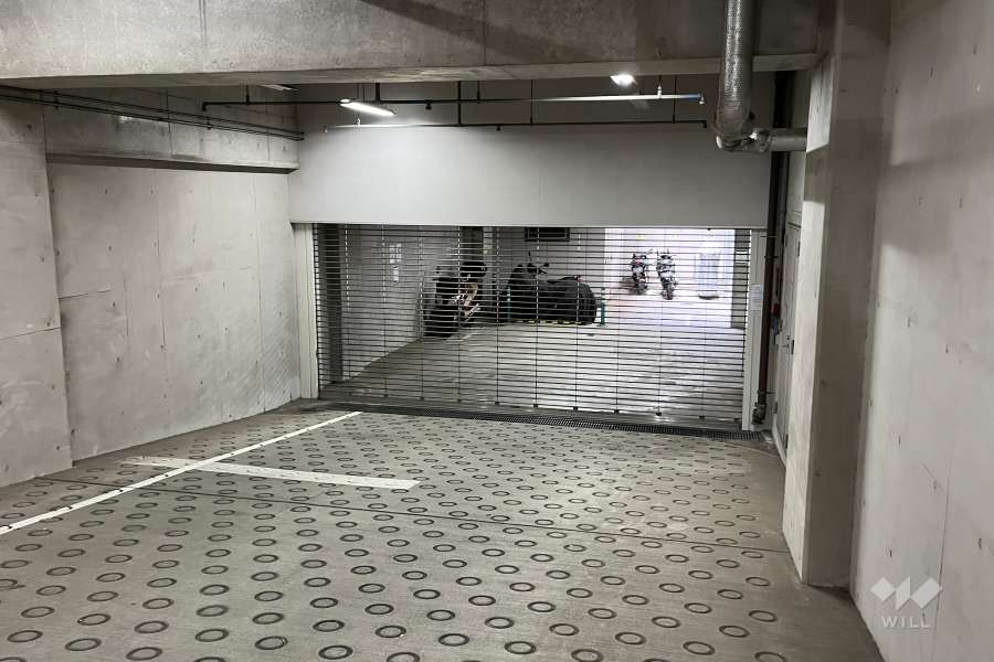 駐車場の出入り口(リンクシャッター付)