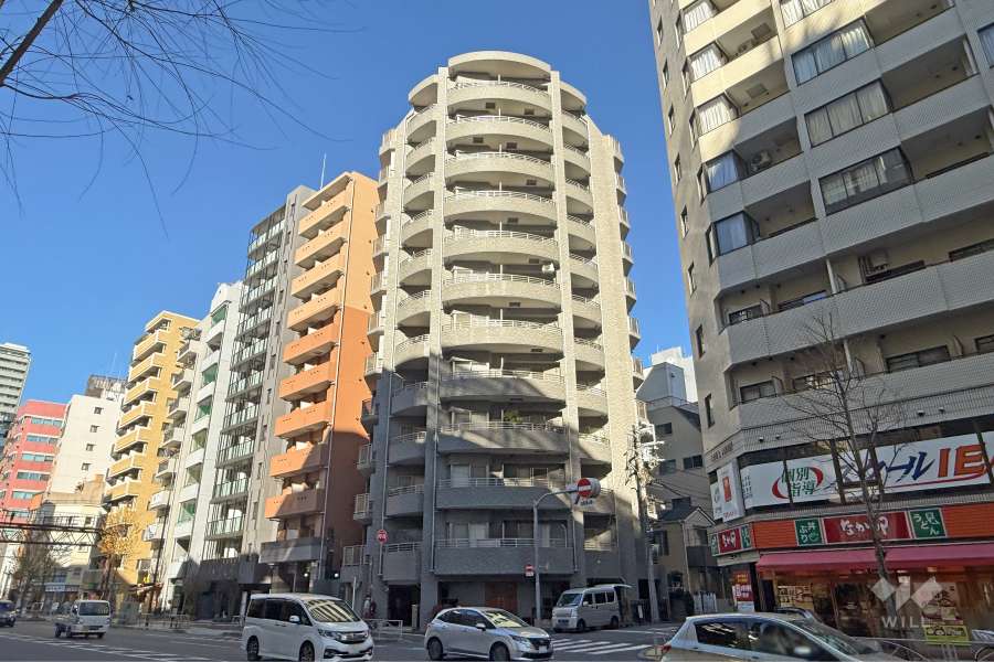 レックス大塚山の手台の外観（南側から）