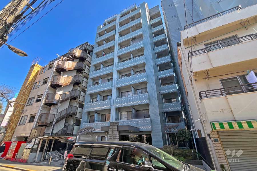 シーアイマンション池袋の外観（南西側から）